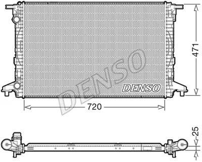 DENSO DRM02043 Radyatör. Motor Soğutması 8W0121251L