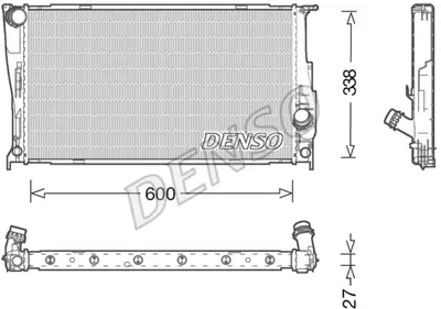 DENSO DRM05003 Radyatör. Motor Soğutması 17117547059