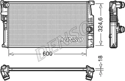 DENSO DRM05017 Radyatör. Motor Soğutması 7600511