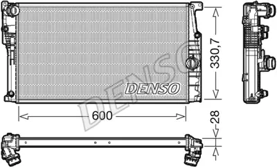 DENSO DRM05120 Radyatör. Motor Soğutması 8673372