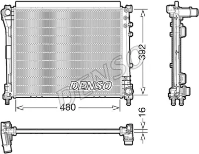 DENSO DRM09006 Radyatör. Motor Soğutması 51957502