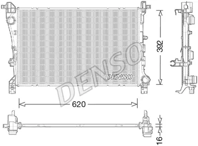 DENSO DRM09046 Radyatör. Motor Soğutması 51963267