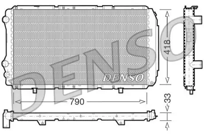 DENSO DRM09076 Motor Radyatoru Mekanık Boxer Jumper Ducato 2,0 Hdı 2,5d 2,5td 2,8 2,8td Olcu: (790×415×34) / (94 06 1307395080 1324816080 1330L5