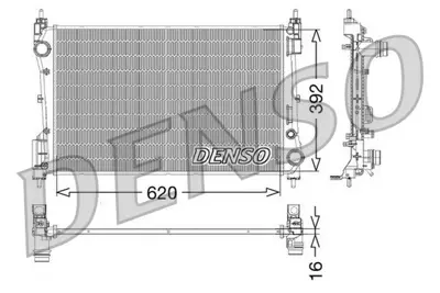 DENSO DRM09114 Su Radyatörü 51936040