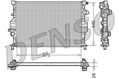 DENSO DRM10088 Radyatör Cmax Iı-Grand Cmax-Focus Iıı-Gaaxy-Kuga-Mondeo Iv 10 670x454x16 Ac /- Mek Al/Pl/Brz 36002451 6G918005FB LR039530