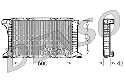 DENSO DRM10090 Motor Su Radyatoru Transıt Avrupa 2,5td 91>94 Olcu: (600×359×34) 92VB8005CD