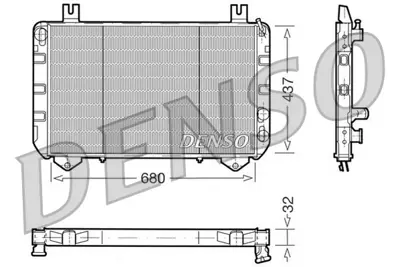 DENSO DRM10093 Motor Su Radyatoru Transıt Eskı Model 86> 79VB8005AA