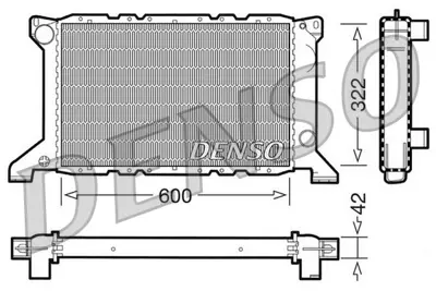 DENSO DRM10098 Radyator Transıt 2,5td 94>00 ( 600×327×35 ) 94VB8005HB