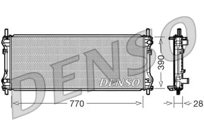 DENSO DRM10103 Motor Su Radyatoru (+ac) Transıt V184 2,4tdcı 115ps / 120ps / 125ps 01>06 Klımalı YC1H8005DE