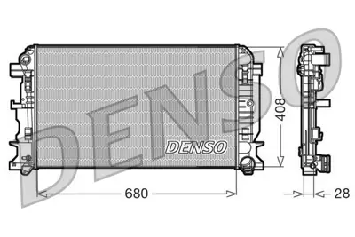 DENSO DRM17009 Motor Su Radyatoru (688x388x26) Crafter 06> Sprınter 06> 2E0121253B A9065000202