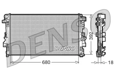 DENSO DRM17012 Motor Su Radyatoru Vıano W639 03> Vıto W639 03> A6395011101