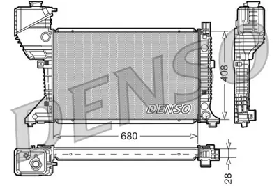 DENSO DRM17015 Motor Radyatoru Sprınter 901 902 903 904 96>06 (Mekanık Sanzıman) 28mm 9015003100