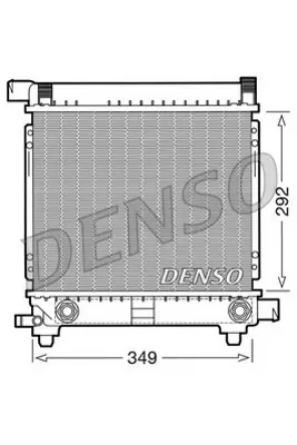 DENSO DRM17028 Motor Su Radyatoru (Klımasız / Otomatık Sanzıman) 190 W201 85>93 W124 86>92 S124 86>90 2015004603