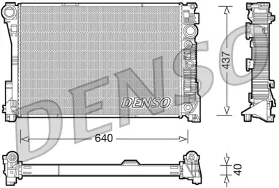 DENSO DRM17046 Motor Su Radyatoru X204 4-Matic 08>15 W204 C63 Amg 08>14 A2045003103