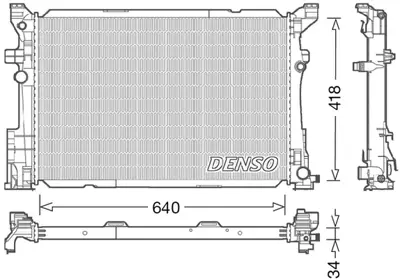 DENSO DRM17054 Motor Su Radyatoru X156 13> W176 12>18 W246 12>18 C117 13>19 A2465001403