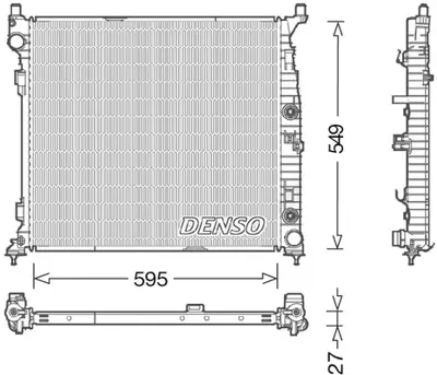 DENSO DRM17055 Motor Su Radyatoru X166 12>19 W166 11>18 C292 15>19 A0995001303