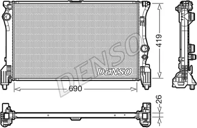 DENSO DRM17112 Motor Su Radyatoru V-Class W447 14> Vıto W447 14> A4475010001