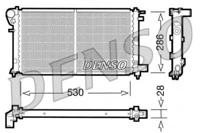 DENSO DRM21004 Motor Radyatoru P106 Saxo 1,5d 96> 1301VT