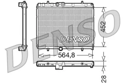 DENSO DRM21057 Su Radyatörü 1330W2 133391