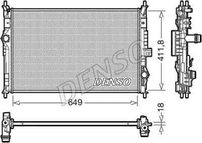 DENSO DRM21103 Radıator 1610017680 9809141780