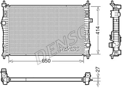 DENSO DRM21104 Radyatör. Motor Soğutması 9678711180