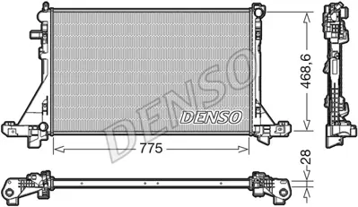 DENSO DRM23093 Motor Radyatoru Master Iıı Movano 2,3dcı 10> 775x470x28 214005447R 214107695R 95514141