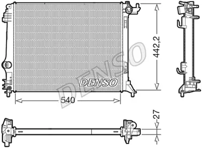 DENSO DRM23115 Radyatör. Motor Soğutması 214108607R