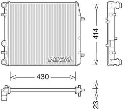 DENSO DRM27006 Radyatör. Motor Soğutması 