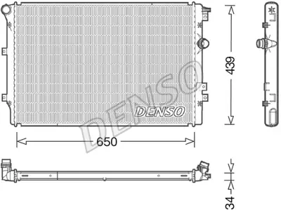 DENSO DRM32046 Radyatör Tıguan 1.4-2.0tsı-2.0tfsı-2.0tdı 07 Sharan 1.4-2.0tsı 10 5N0121253L