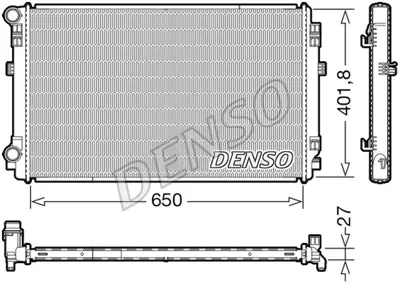 DENSO DRM32048 Radyatör. Motor Soğutması 5Q0121251GQ