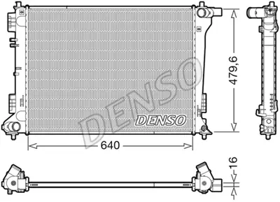 DENSO DRM41019 Radyatör. Motor Soğutması 25310D3500