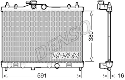 DENSO DRM46040 Radıator 21410EW000