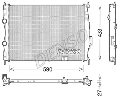 DENSO DRM46051 Radyatör. Motor Soğutması 21400JD90B