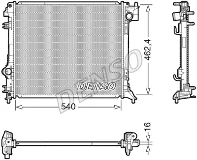 DENSO DRM46062 Radyatör. Motor Soğutması 214107399R