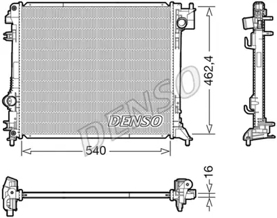 DENSO DRM46063 Radyatör. Motor Soğutması 214101527R 214104ED1A