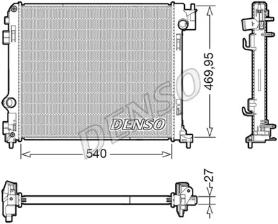 DENSO DRM46065 Radyatör. Motor Soğutması 214104BE0A