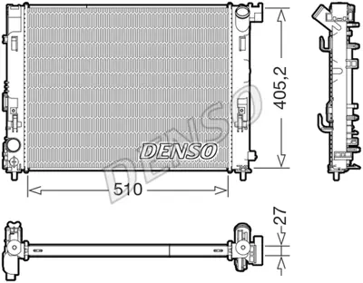 DENSO DRM46076 Motor Su Radyatoru Renault Clıo V 19> Captur Iı 20> 1.0 Sce 1.0 Tce 214105FA0B