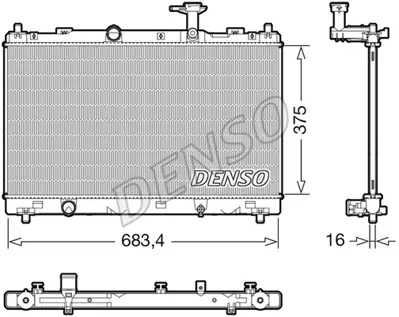 DENSO DRM47038 Radyatör. Motor Soğutması 1770061M00