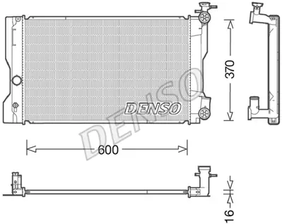 DENSO DRM50091 Radyatör. Motor Soğutması 164100T041