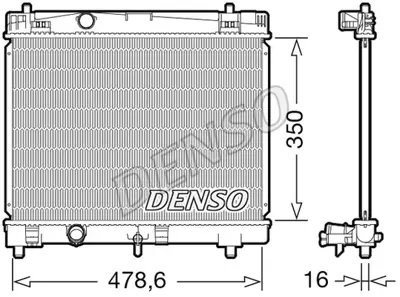 DENSO DRM50103 Radyatör. Motor Soğutması 1640023170