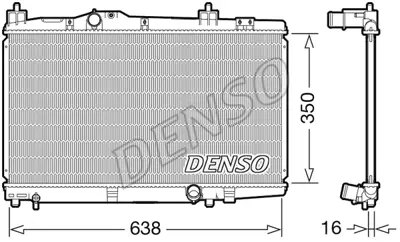 DENSO DRM50105 Radyatör. Motor Soğutması 1640033080