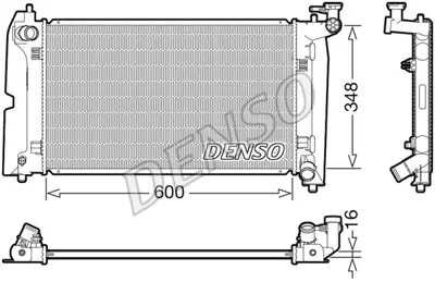 DENSO DRM50110 Radyatör. Motor Soğutması 164000D210