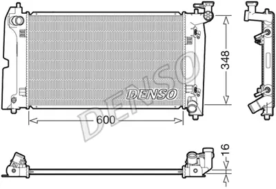 DENSO DRM50111 Radyatör. Motor Soğutması 164000D220