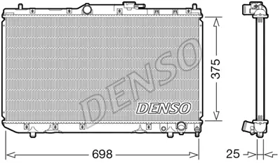 DENSO DRM50116 Radyatör. Motor Soğutması 164000B030