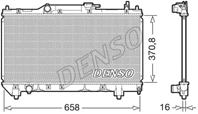 DENSO DRM50117 Radyatör. Motor Soğutması 1640002310