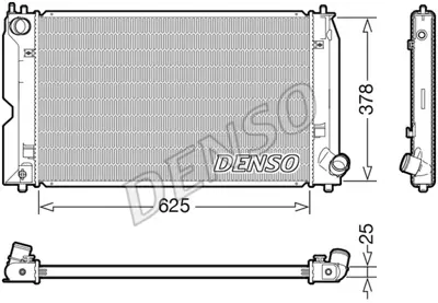 DENSO DRM50127 Radyatör. Motor Soğutması 164000G031