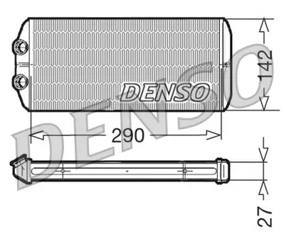 DENSO DRR07005 Kalorıfer Radyatoru Partner Tepe Berlıngo Iıı 08> 1,6hdı 1,6 16v 6448S6