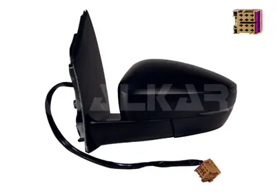 ALKAR 6125123 Dıs Dıkız Aynası Sol Elektrıklı Isıtmalı Sınyallı 6 Pın Dıkdortgen Soket Asferık Volkswagen Polo (6r 6R1857507D