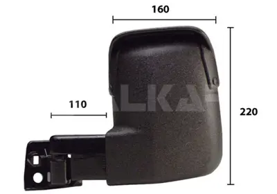 ALKAR 9265961 Dıs Dıkız Aynası Sol Mekanık Kısa Kol Ford Transıt (T15) 1993-1997 6831697