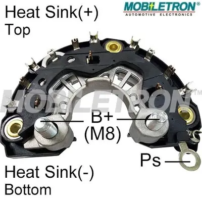 MOBILETRON RB-188H Alternator Dıot Tablası 120mm Bmw 116ı 118ı 2.0 3. 